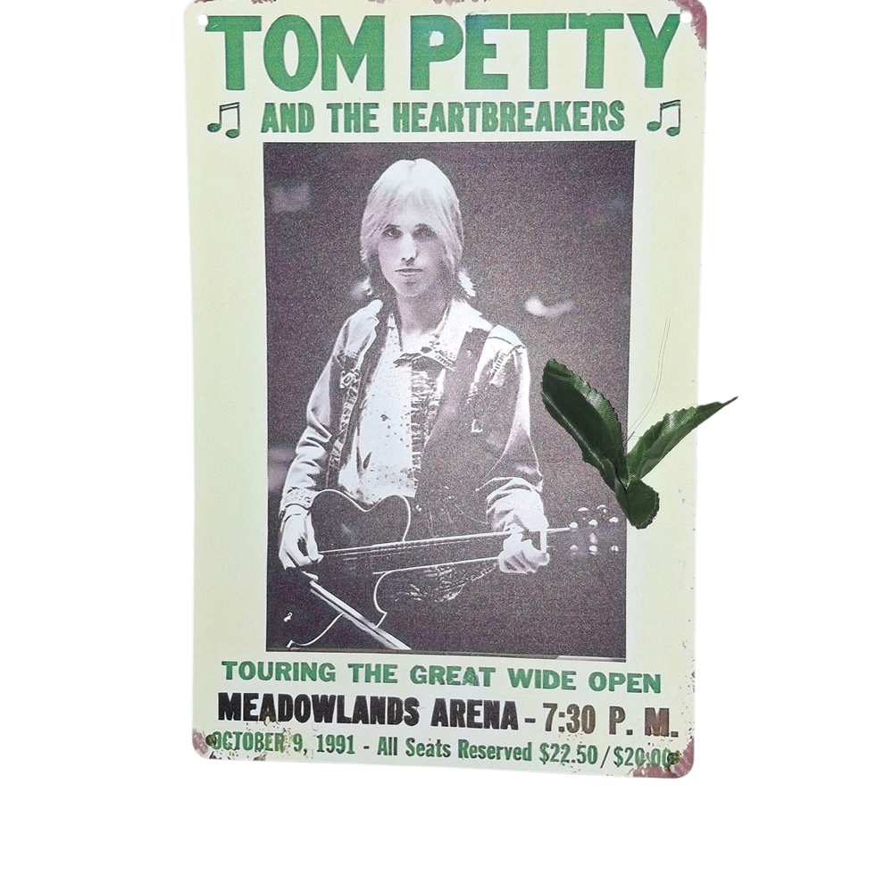 ❤️Tom Petty and Heartbreakers concert ticket - Tin Art 🚗🎸🤟🏽🤟#rocknroll